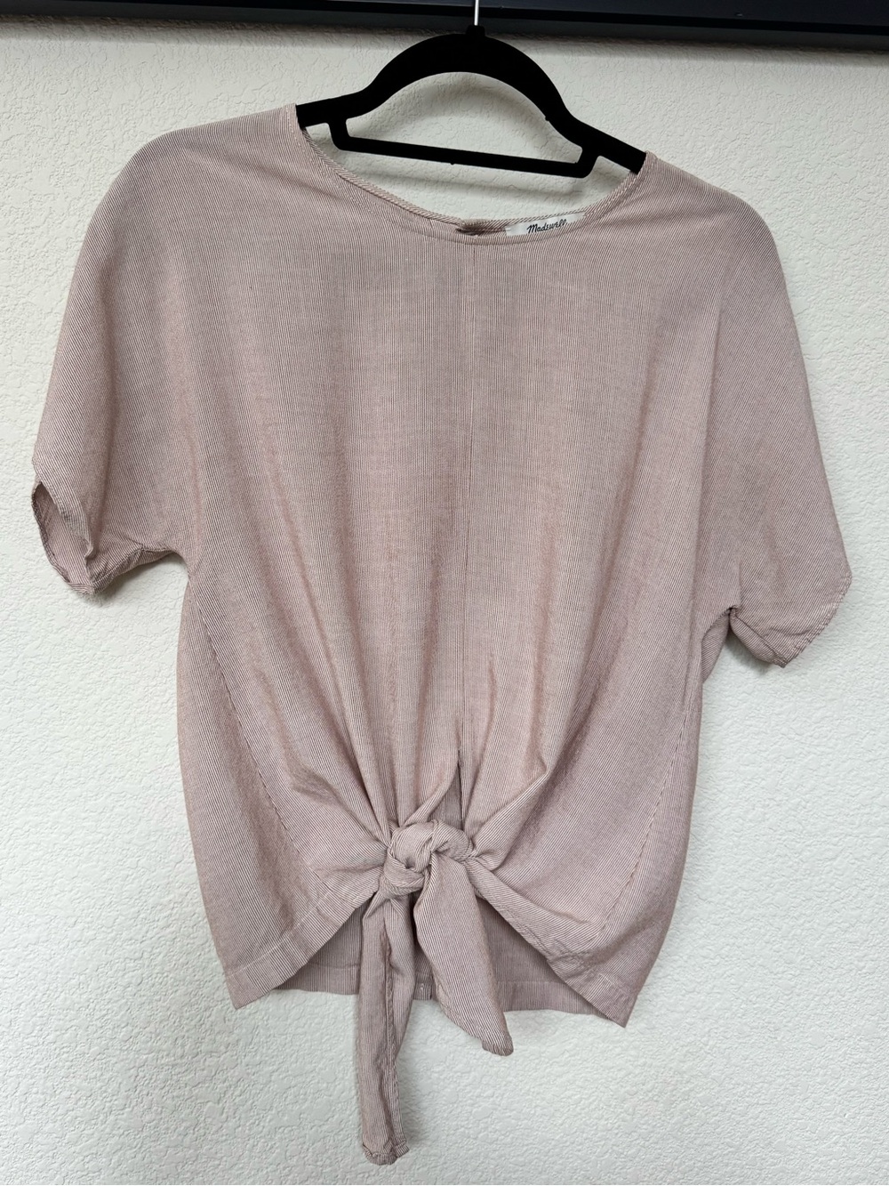 Madewell Blush Pink Short Sleeve Crewneck Top